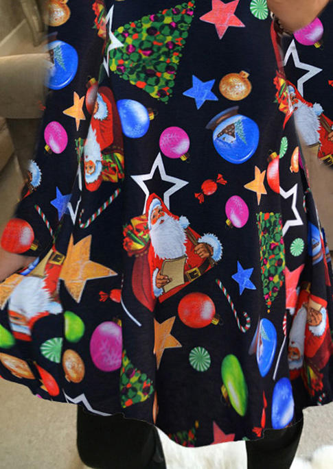 

Mini Dresses Christmas Tree Snowman Snowflake Mini Dress in Multicolor. Size