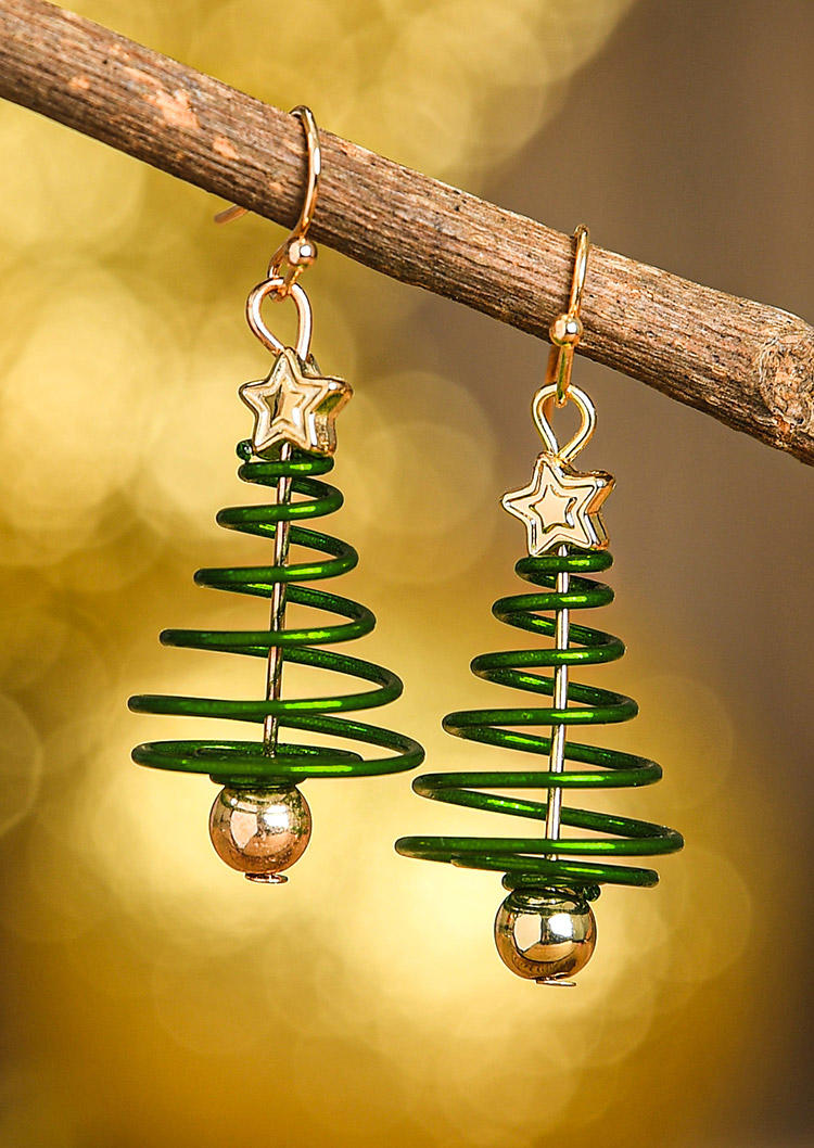 

Earrings Christmas Color Block Alloy Earrings in Multicolor. Size