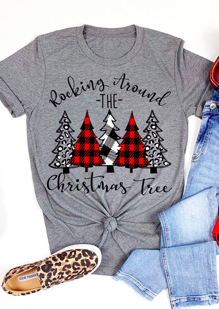 

T-shirts Tees Rocking Around The Christmas Tree T-Shirt Tee in Gray. Size: ,L,XL