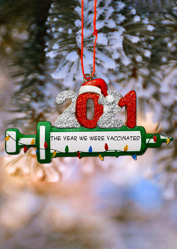 

Christmas Decoration Christmas Hat 2021 The Women Family Ornament in Multicolor. Size