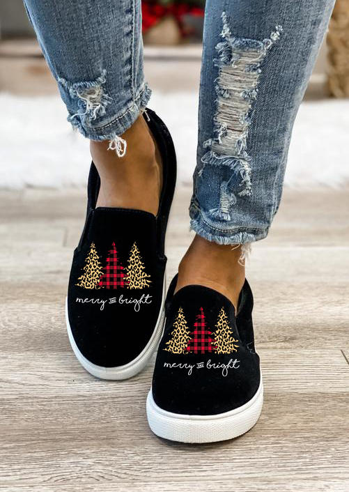 

Sneakers Merry And Bright Leopard Plaid Tree Sneakers in Black. Size: ,38,39,40,41