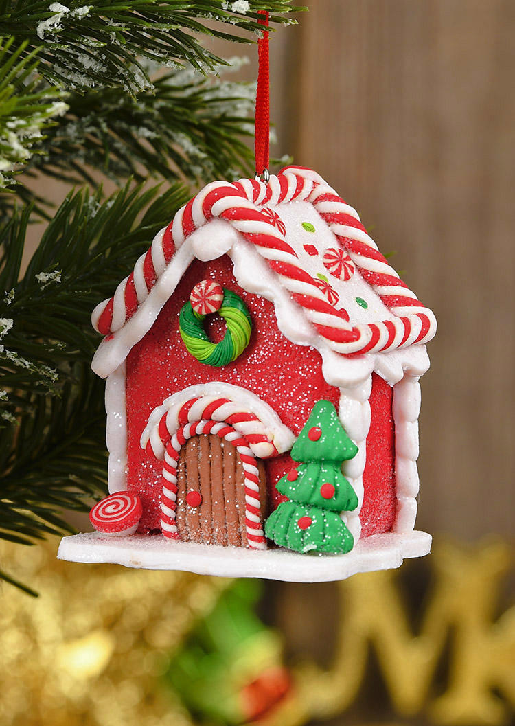 

Christmas Decoration Christmas House Tree Pendant Ornament in Pattern1,Pattern2. Size