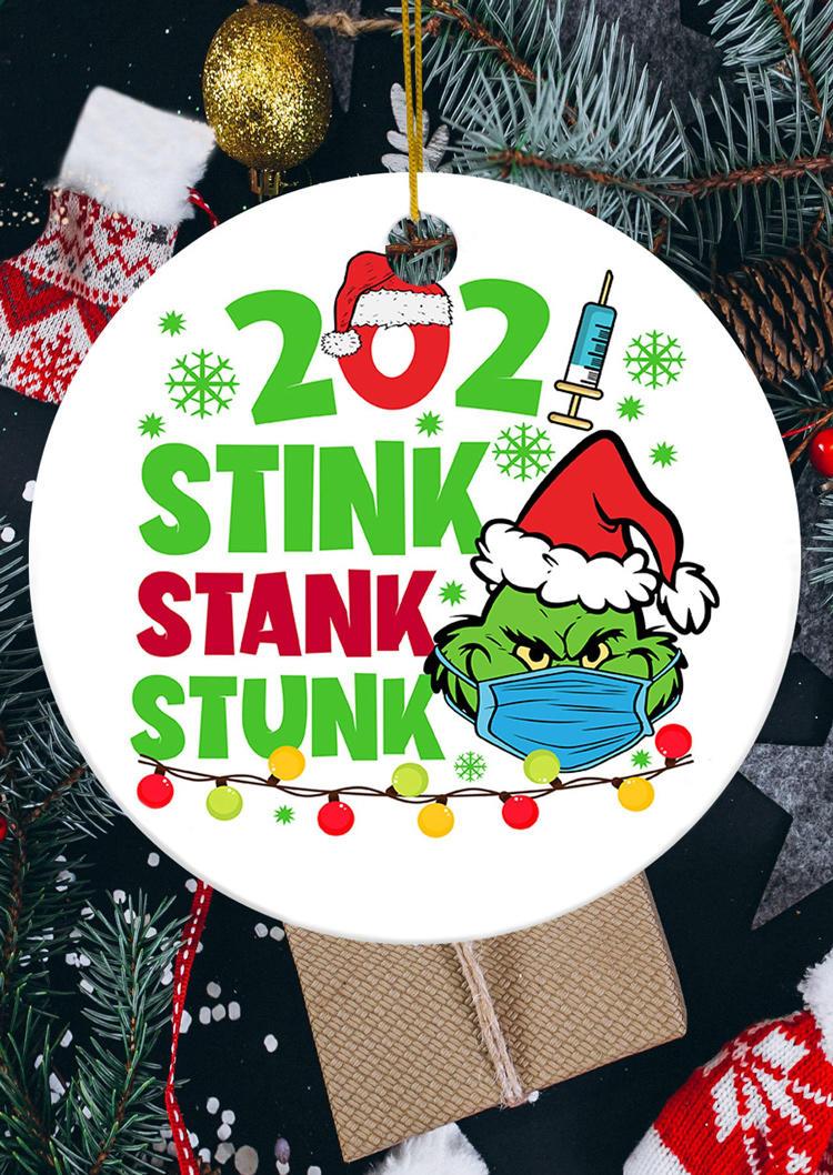 Christmas Decoration Christmas 2021 Stink Stank Stunk Cartoon Hanging Ornament in Multicolor. Size: One Size