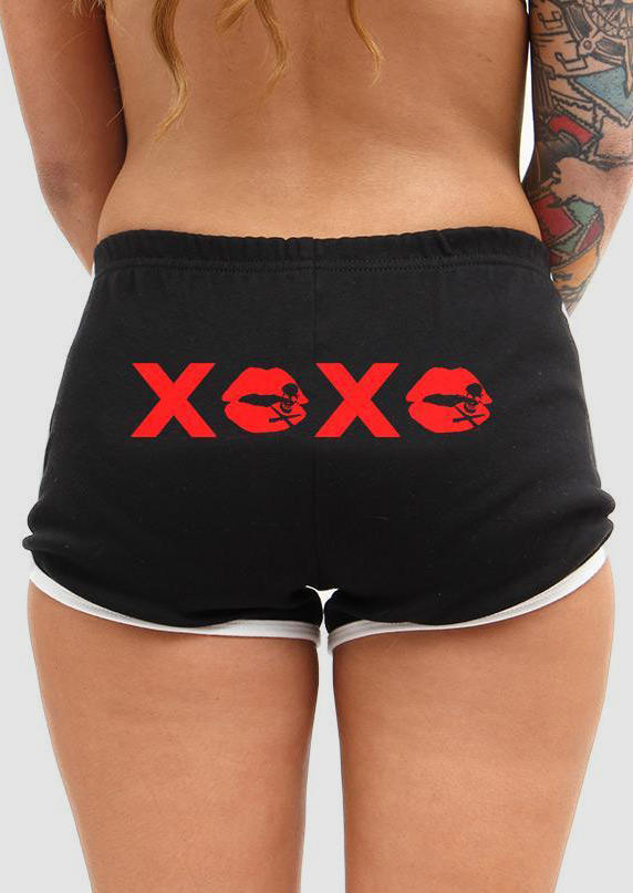 

Panties XOXO Lips Skinny Panties in Black. Size: ,M,L,XL