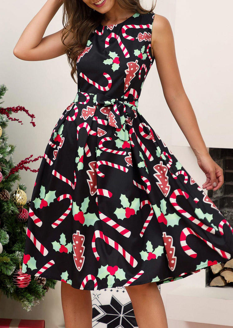 

Mini Dresses Christmas Candy Cane Mini Dress in Black. Size: ,M,L,XL