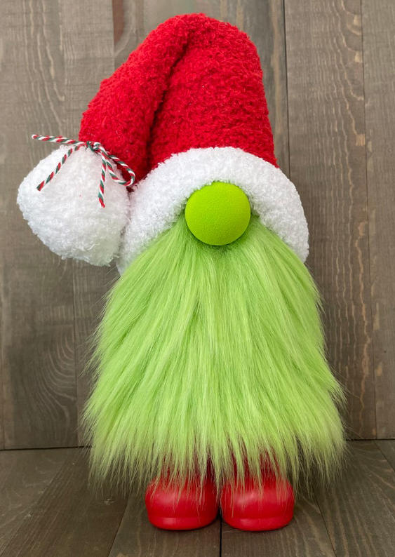 

Christmas Decoration Christmas Faceless Gnome Ornament in Green. Size