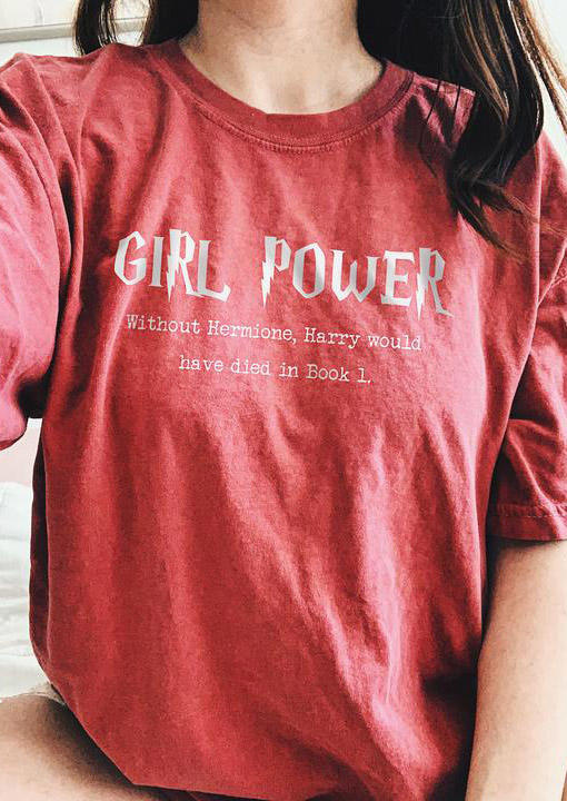 

Girl Power T-Shirt Tee - Brick Red, 524589
