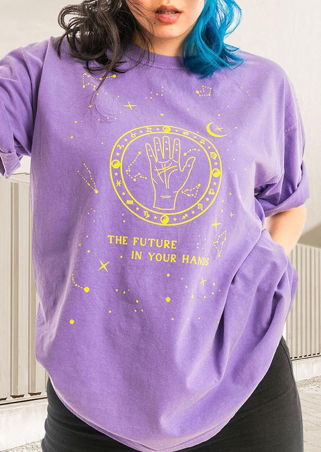 

The Future In Your Hands T-Shirt Tee - Purple, 524591