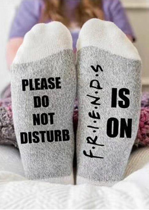 Please Do Not Disturb Crew Socks