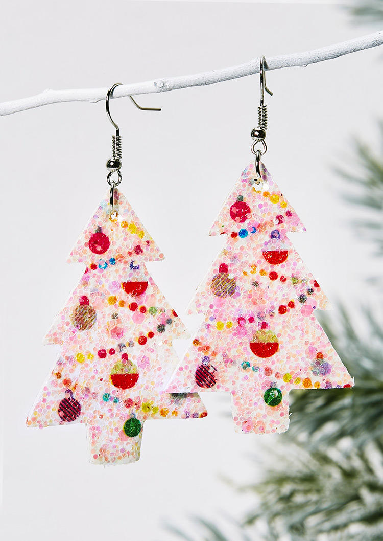 

Earrings Christmas Tree PU Leather Earrings in Pattern1,Pattern2. Size