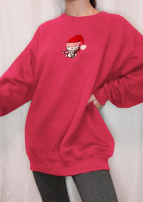 Sweatshirts Christmas Maroon Kitty Long Sleeve Sweatshirt in Red. Size: ,M,L,XL
Sweatshirts Christmas Maroon Kitty Long Sleeve Sweatshirt in Red. Size: ,M,L,XL