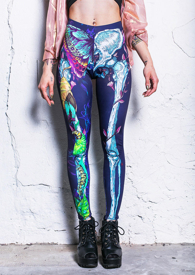 

Activewear Skeleton Fitness Sports Activewear Pants in Multicolor. Size: ,M,L,XL