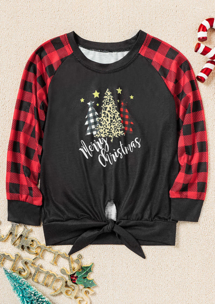 

Matching Outfits Mommy & Me Merry Christmas Plaid Leopard Tree Blouse - Kids in kids. Size: ,4T,5T,6T