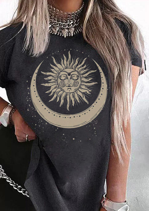 

T-shirts Tees Sun Moon Star T-Shirt Tee - T-Shirt Tee in Black. Size: ,M,L,XL