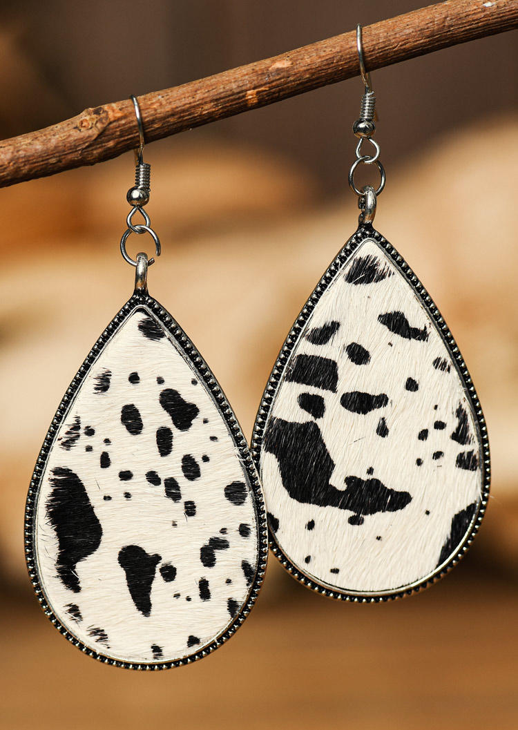 

Earrings Cow Western Water Drop Earrings in Multicolor. Size