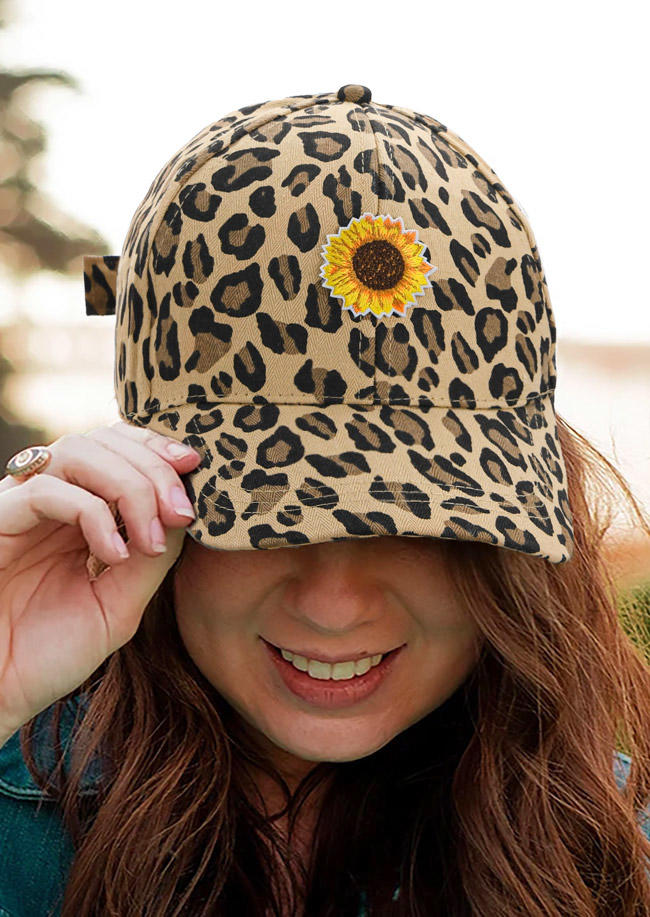 

Hats Leopard Sunflower Baseball Cap in Leopard. Size