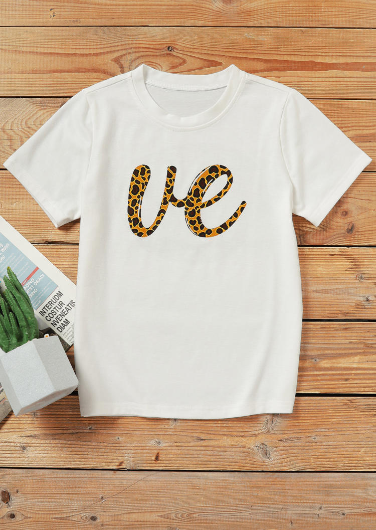 

Matching Outfits Mommy & Me Love Leopard T-Shirt Tee - Kids in kids. Size: ,4T,5T,6T