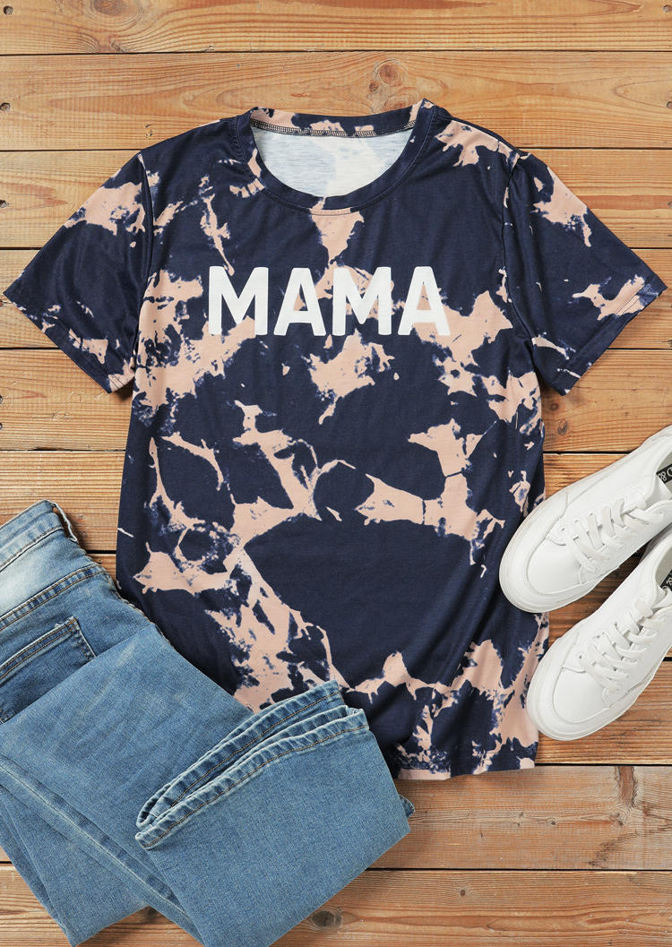 

Matching Outfits Mama Mini Tie Dye T-Shirt Tee in Women. Size: ,M,L,XL