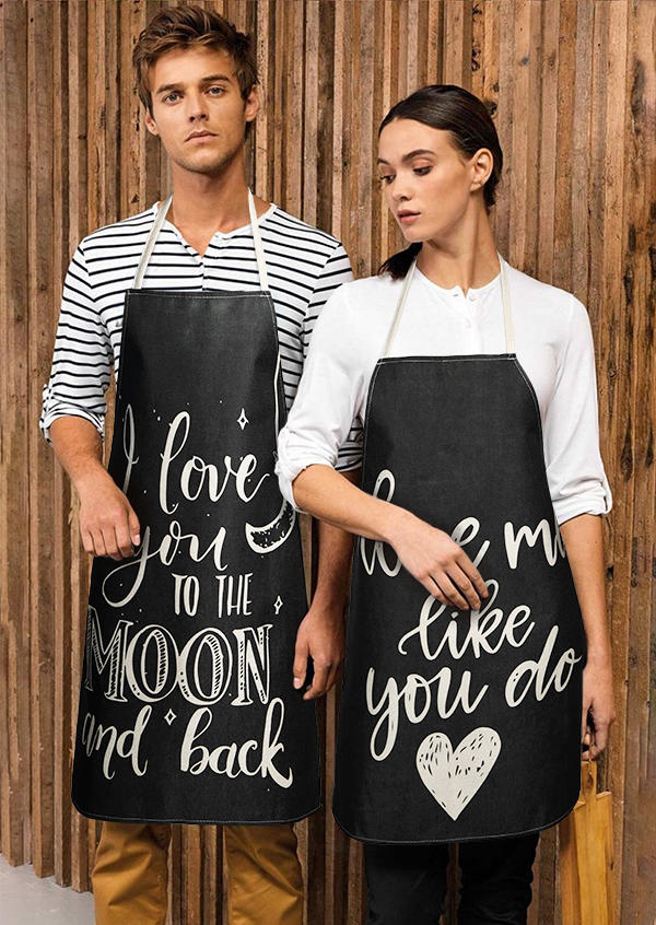 

Tools Valentine I Love You To The Moon And Back Apron in Pattern1,Pattern2. Size