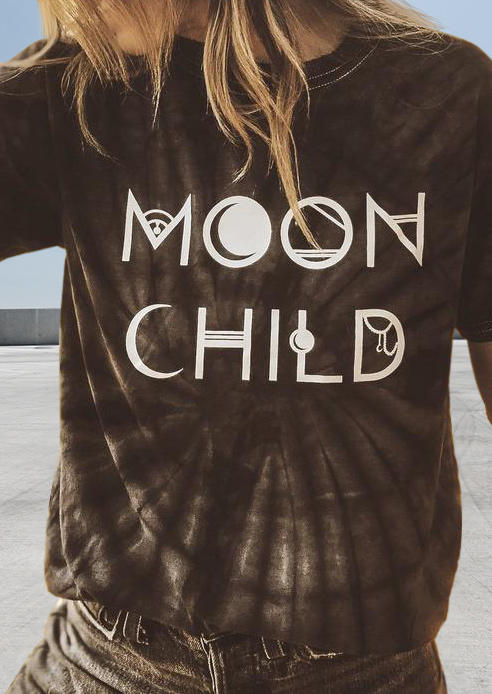 

T-shirts Tees Moon Child Save Lands T-Shirt Tee in Black. Size: ,M,L,XL