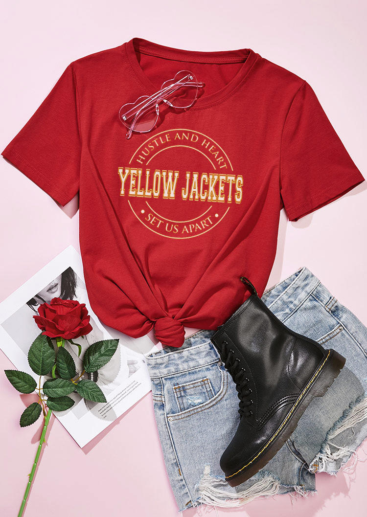 

T-shirts Tees Graphic Hustle And Heart T-Shirt Tee in Red. Size: ,M,L,XL
