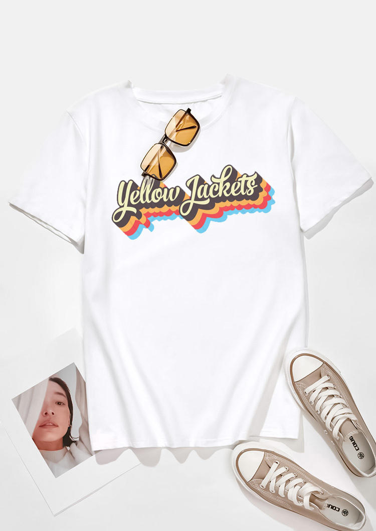 

T-shirts Tees Graphic O-Neck T-Shirt Tee in White. Size: ,M,L,XL
