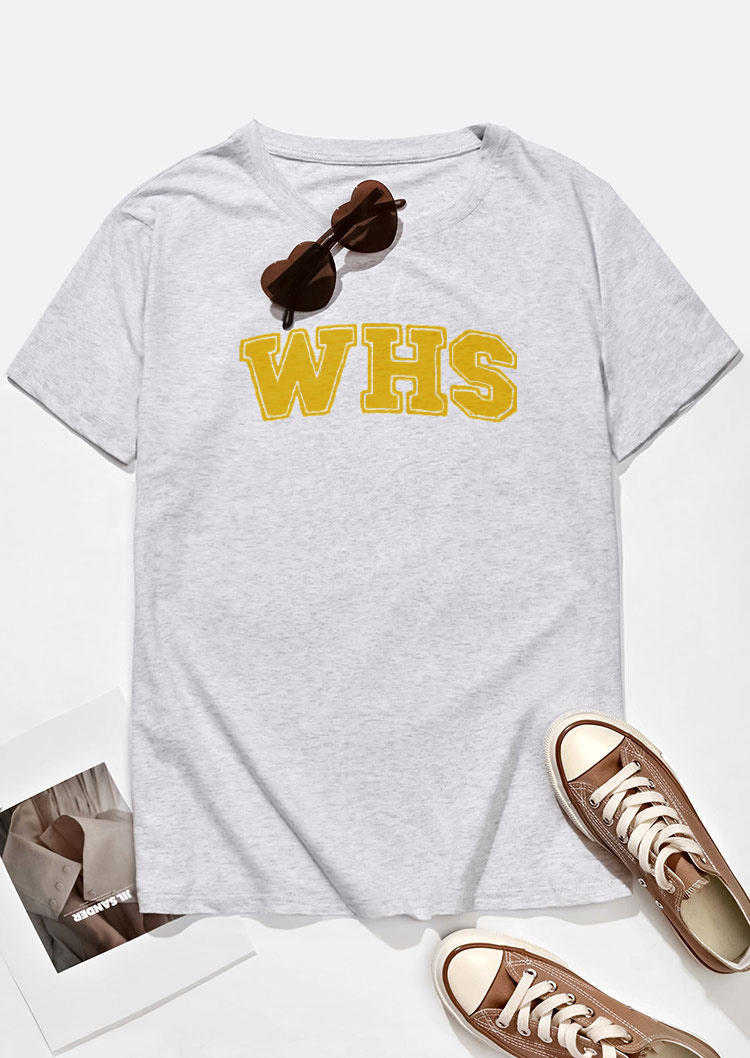

T-shirts Tees WHS O-Neck T-Shirt Tee in Light Grey. Size: ,M,L,XL
