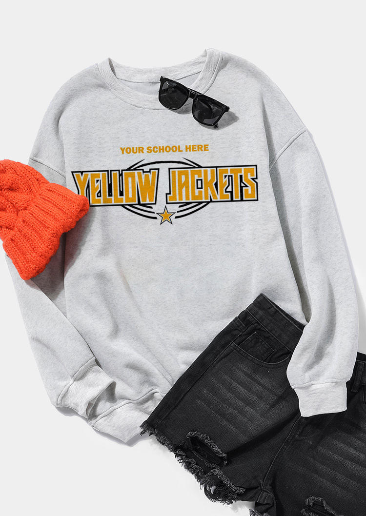 

Sweatshirts Graphic Long Sleeve Sweatshirt in Gray. Size: ,M,L,XL