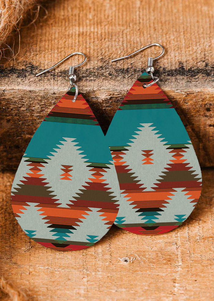 Earrings Serape Striped Aztec Geometric Earrings in Multicolor. Size: One Size