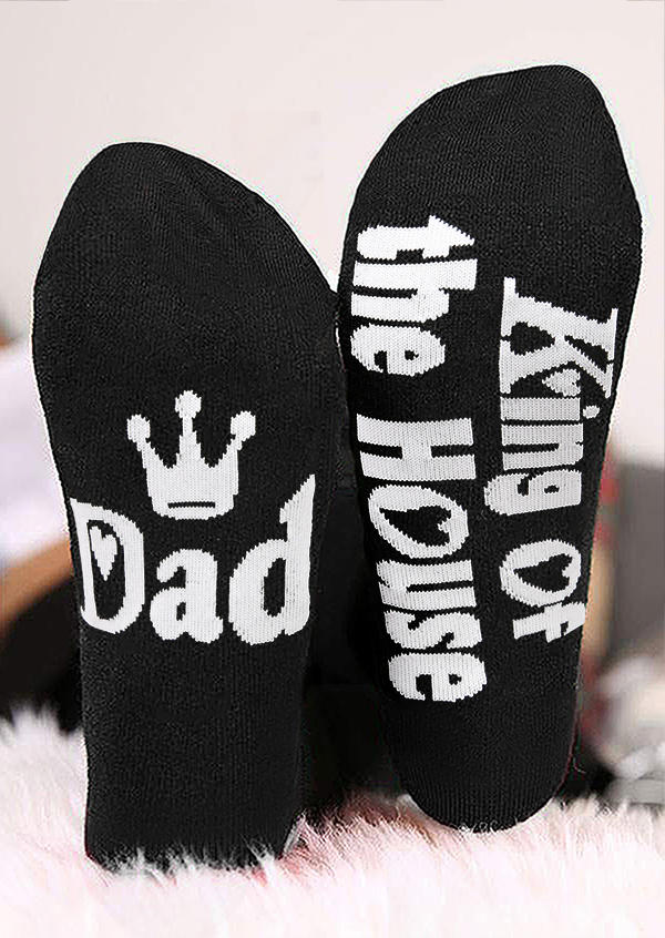 

Crew Socks King Of The House Dad Crew Socks in Pattern1,Pattern2. Size