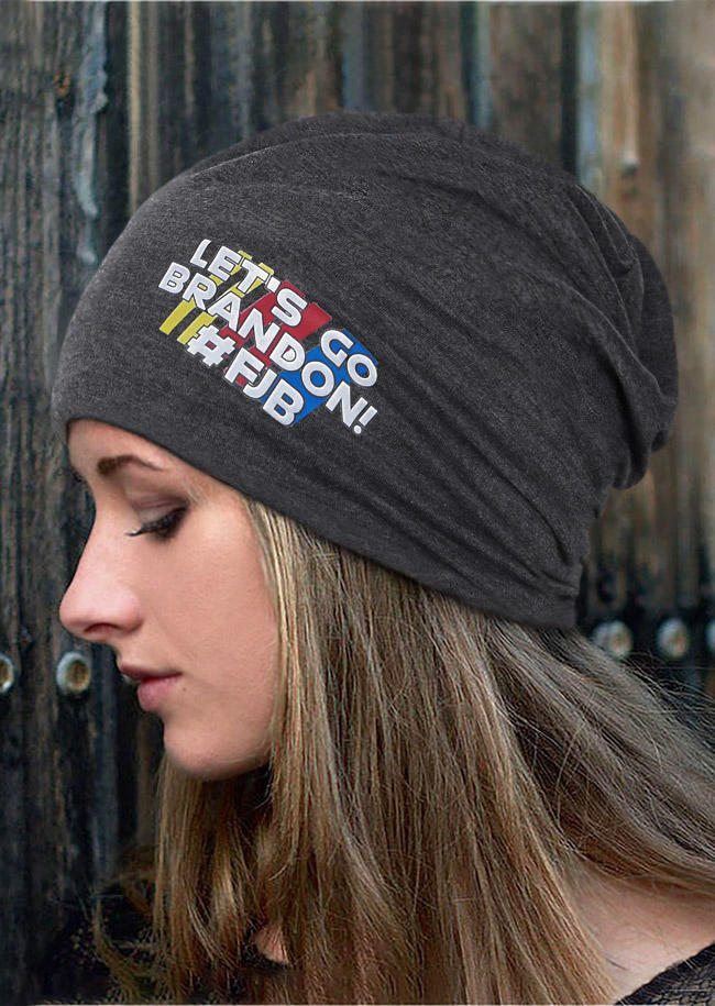 

Hats Let's Go Brandon Star Striped Beanie Hat in Pattern1,Pattern2. Size