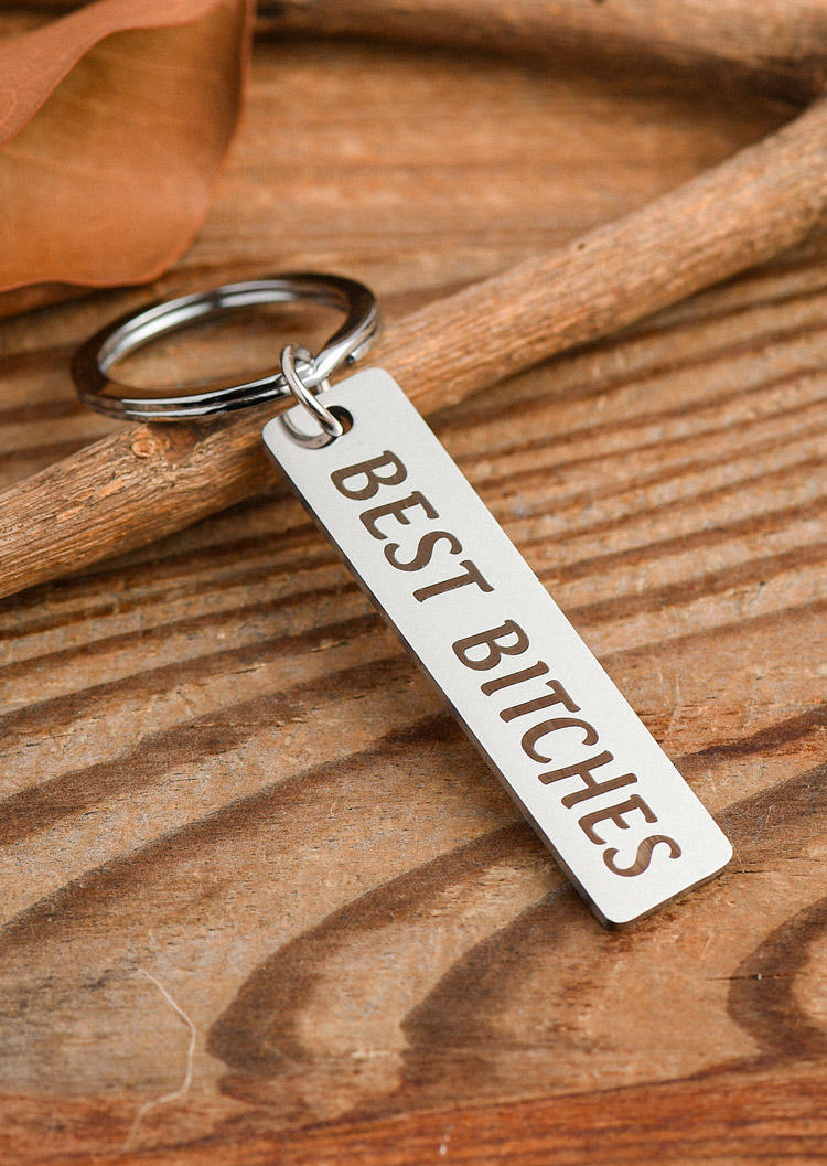 Keychains Best B!tches Get Sh!t Done Keychain in Pattern2. Size: One Size