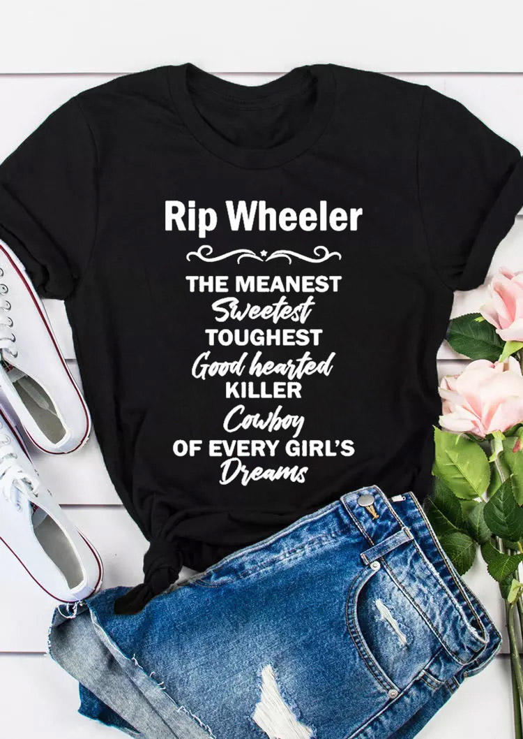 

T-shirts Tees Rip Wheeler The Meanest Sweetest T-Shirt Tee in Black. Size: ,M,L,XL