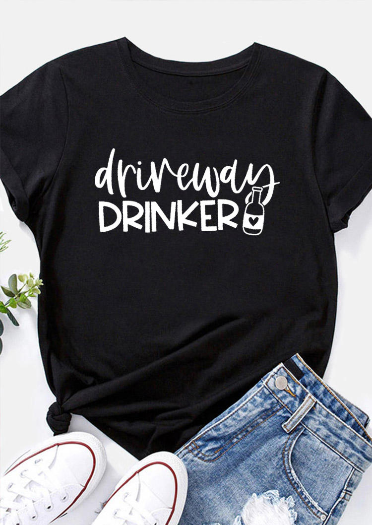 

T-shirts Tees Driveway Drinker T-Shirt Tee in Black. Size: ,M,L,XL