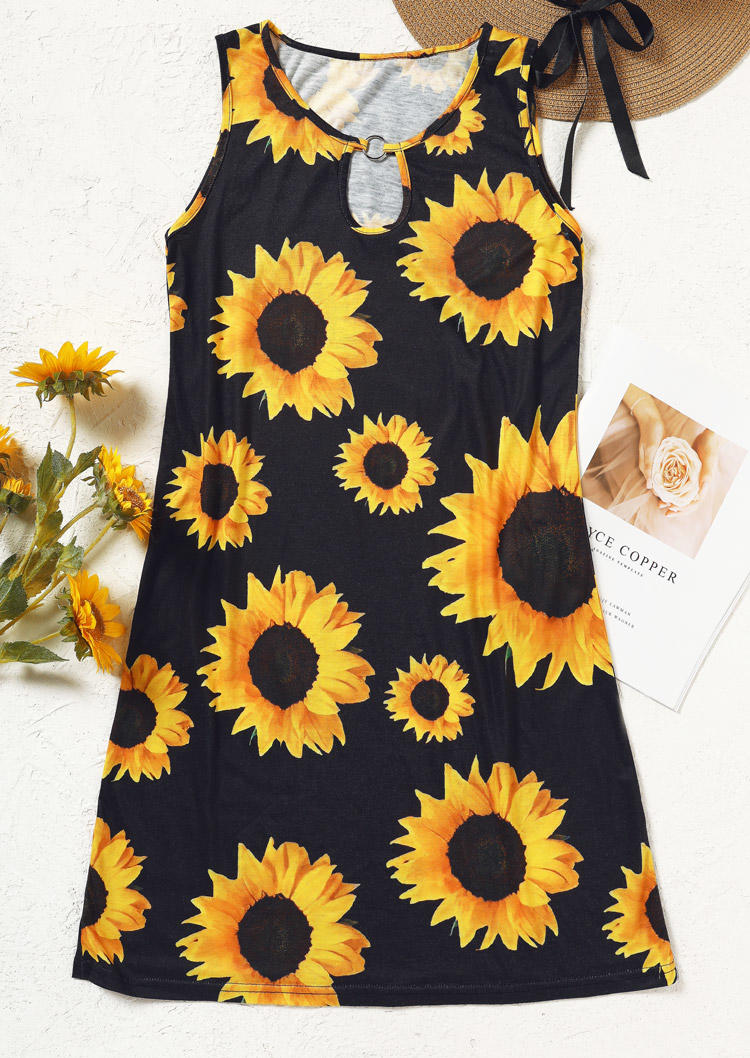 Mini Dresses Sunflower Hollow Out Mini Dress in Multicolor. Size: XL