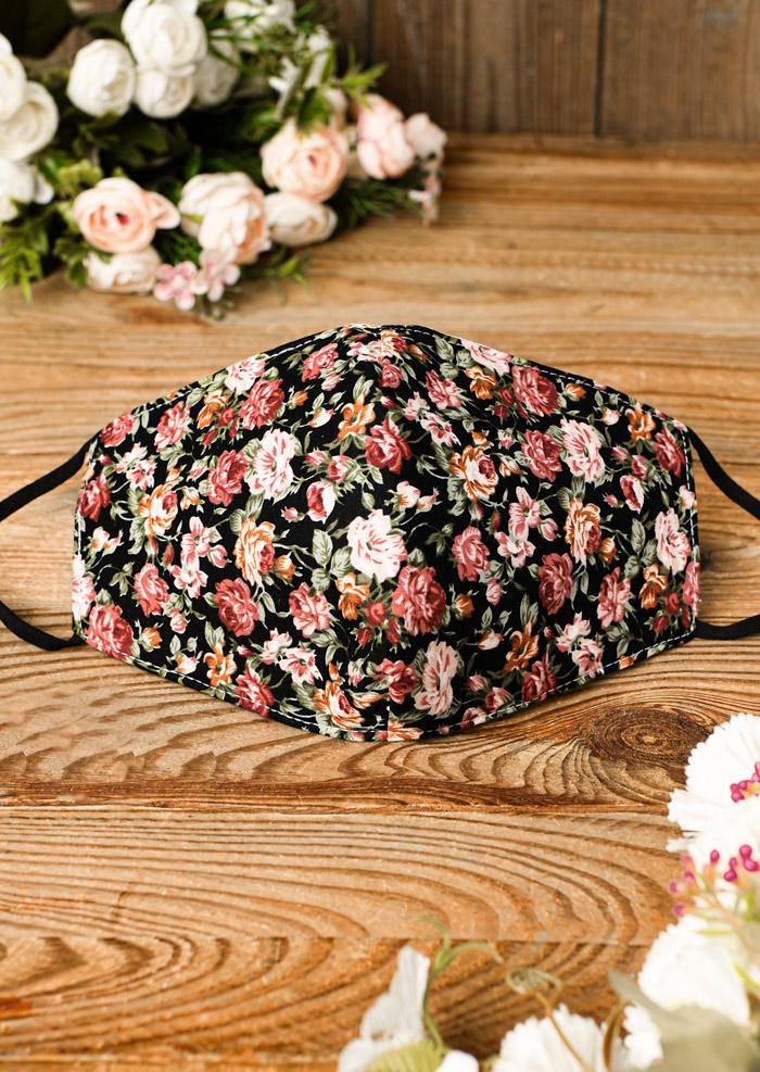 

Masks Floral Adjustable Strap Mask in Pattern1,Pattern2. Size