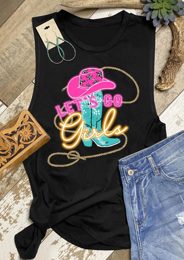 

Tank Tops let' Go Girls Tank Top in Black. Size: ,M,L,XL