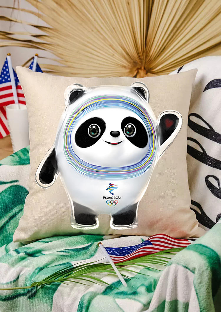 

Pillowcase Winter Olympics Bing Dwen Dwen Pillowcase in Multicolor. Size