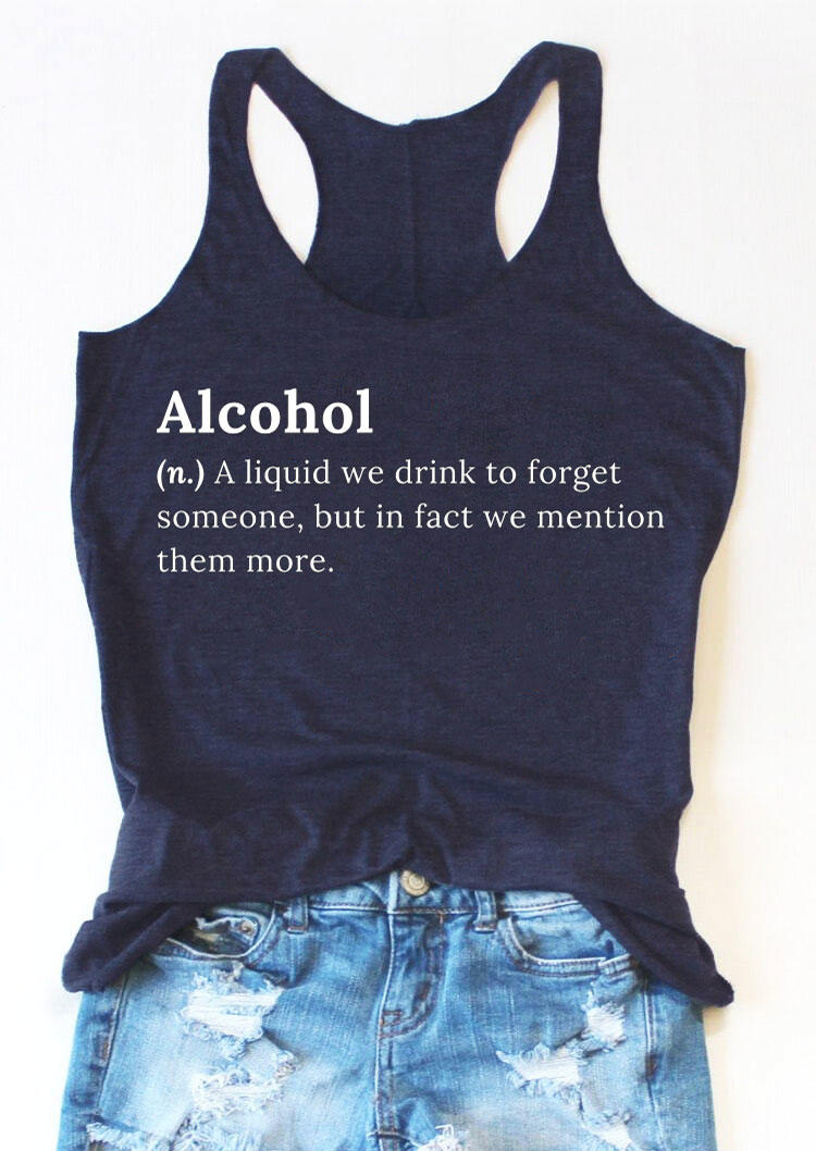 

Tank Tops Sleeveless Racerback Tank Top in Navy Blue. Size: ,M,L,XL