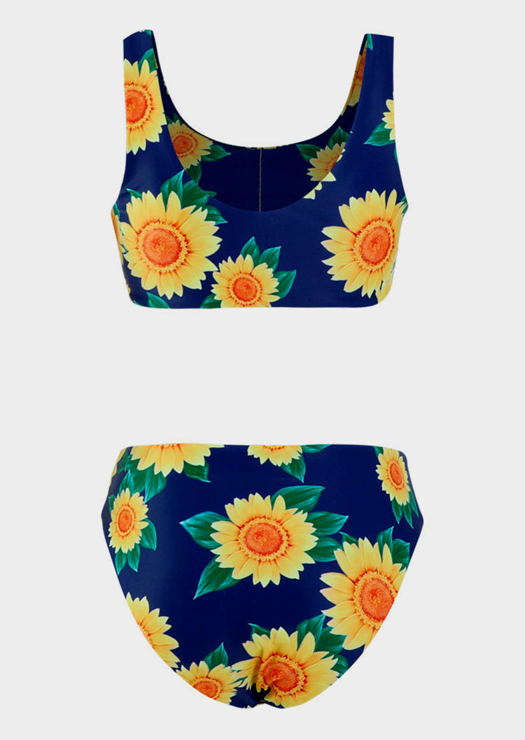 

Bikini Sets Sunflower Removable Padded Bikini Set in Blue. Size: ,M,L,XL