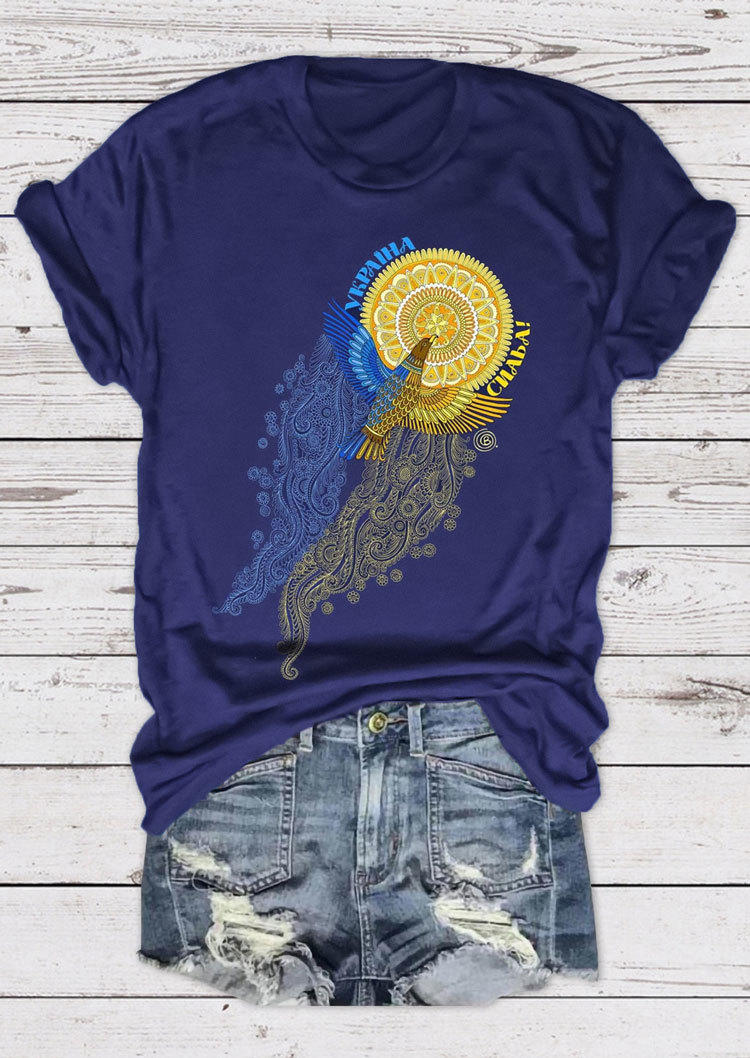 

T-shirts Tees Dove Of Peace Graphic T-Shirt Tee in Navy Blue. Size: ,M,L,XL