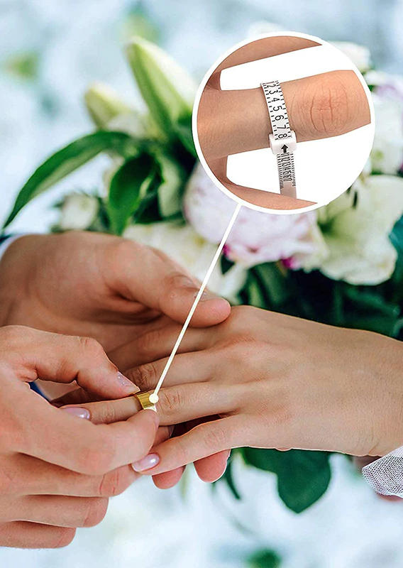 

Rings Reusable Accurate Ring Sizer Measuring Tool in Pattern2. Size