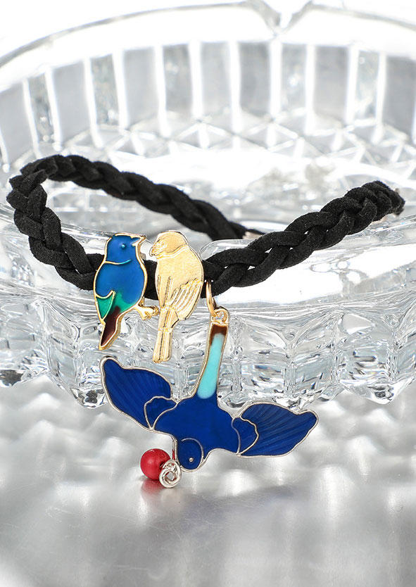 

Body Jewelry Bird Beading Braid Alloy Anklet in Multicolor. Size