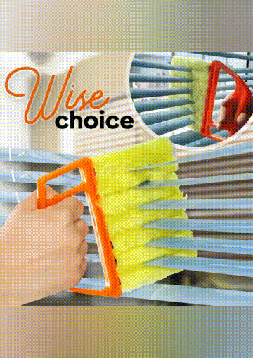 

Cool Gadgets Venetian Blind Window Cleaning Brush Tool in Orange. Size