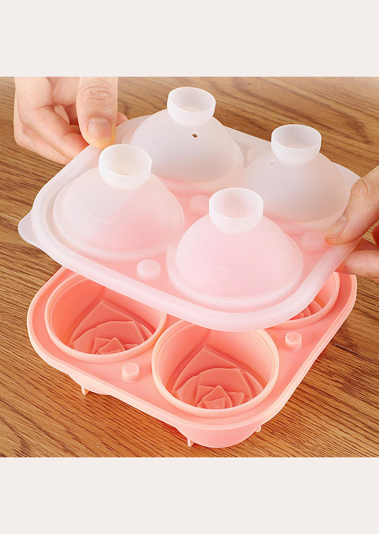 

Tools Rose Ice Cube Silicone Mould in Pink. Size