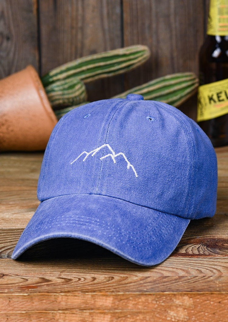 

Hats Mountain Hollow Out Baseball Cap in Blue. Size