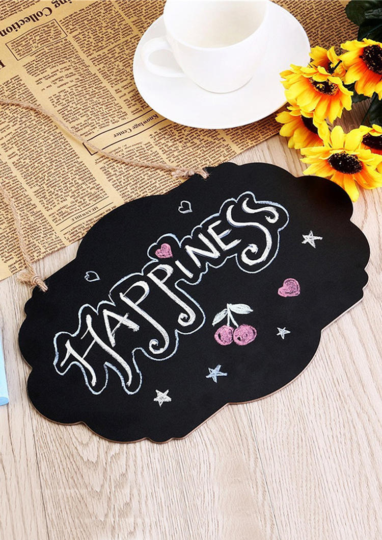 

Erasable Message Wooden Chalkboard Hanging Sign in Pattern1,Pattern2. Size