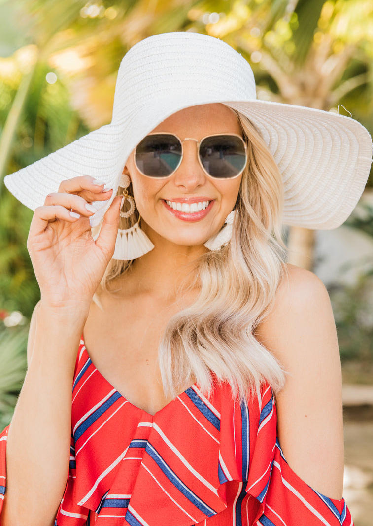 Foldable Sun Visor Straw Wide Brim Beach Hat