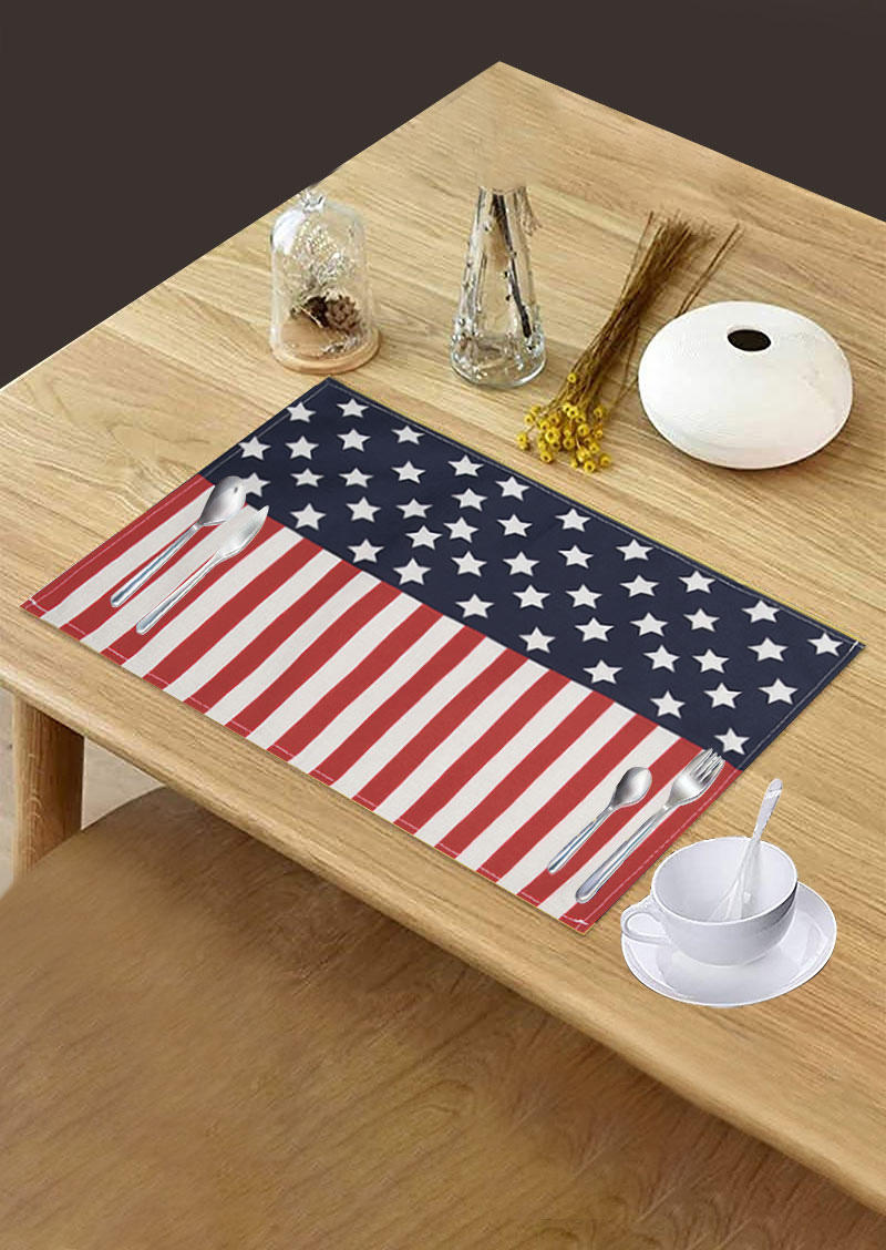 Table Cloths American Flag Star Tablecloth in Multicolor. Size: One Size