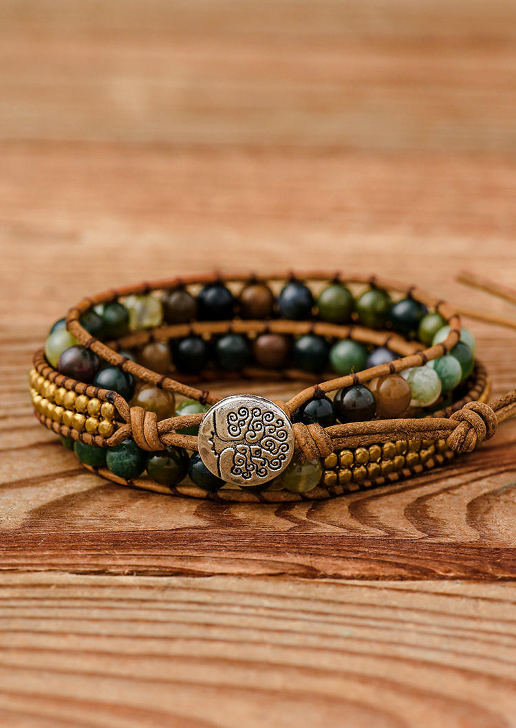 

Bracelet Beading Knot-Strap Alloy Bracelet in Multicolor. Size